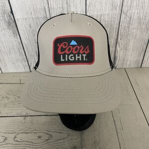 COORS LIGHT BallCap Gray Meshback Snapback Foam Material Hat Adult/Teens USED